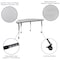 Flash Furniture Mobile 60" Circle Wave Grey Table Set-16" Chairs XU-GRP-16CH-A60-HCIRC-GY-T-A-CAS-GG - alternate 10